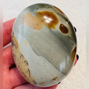 Polychrome Jasper Palm Stone - multi color